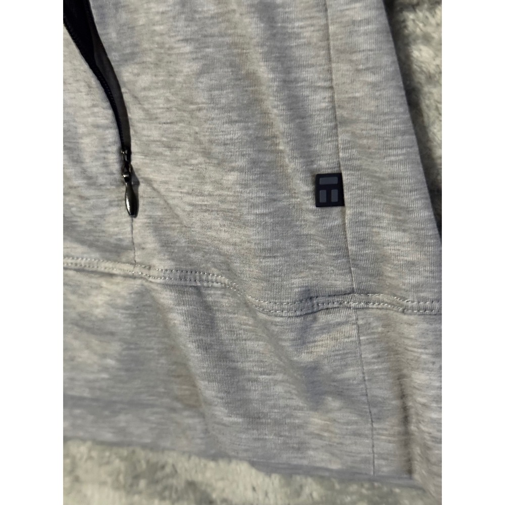 Tommy John Mens Second Skin Hoodie Heather Grey Zipper Pockets Large Pullover - Picture 3 of 4